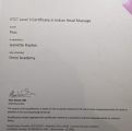 Pass certificate for VTCT Indian Head Massage